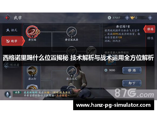 西格诺里踢什么位置揭秘 技术解析与战术运用全方位解析